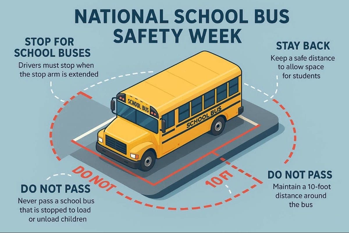 National School Bus Safety Week: Teaching Kids About the Danger Zone